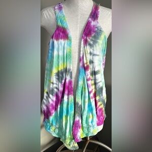 Charlotte Russe Multicolor Tie-Dye Top
